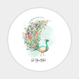 Be You Tiful Peacock Spirit Magnet